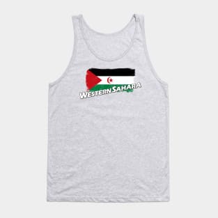 Western Sahara flag Tank Top